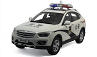 一汽奔腾X80警车模型 汽车模型  原厂 1:18