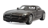 奔驰SLS AMG 汽车模型 1：18 迷你切minichamps 2010 棕色 100039028