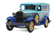 1931年福特A型卡车 厢式货车模型  汽车模型  MBI 1：24 蓝花