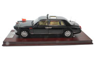 红旗CA7600TJ 60周年国庆红旗检阅车 汽车模型 1:24 胡锦涛检阅车木底座