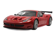 法拉利458 Italia GT2 汽车模型 风火轮1：18 红色 BCJ77