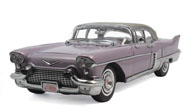 1957年凯迪拉克埃尔多拉多  汽车模型 太阳星1:18紫色st4008