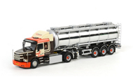 斯堪尼亚SCANIA T113/T143 3轴油罐车 1:50 WSI 07-1035 黑银色
