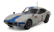丰田 2000 GT 1967 #2   汽车模型  autoart 1:18白色蓝条86716