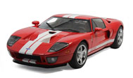 2004年福特GT 汽车模型 AUTOART  1:18 红色白条73021