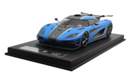 柯尼塞格ONE：1 汽车模型  FrontiArt  1:18  磨砂蓝色  F033-22