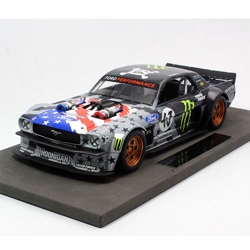 top marques 1:18 福特野马 mustang 1965 hoonigan 星条纹 汽车模型